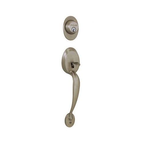 Lifetime Brass Finish Dummy Exterior Handleset J6297