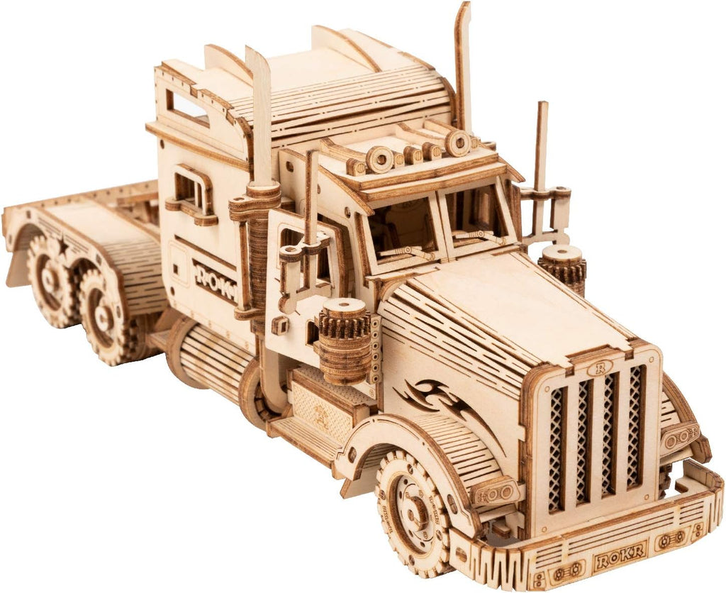 3D Wooden Puzzles Mechanical Models Kits (Heavy Truck) Pack of 2 H101