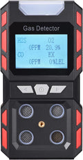 Portable 4 Gas Detector with Large Digital LCD Display (Black) P734469