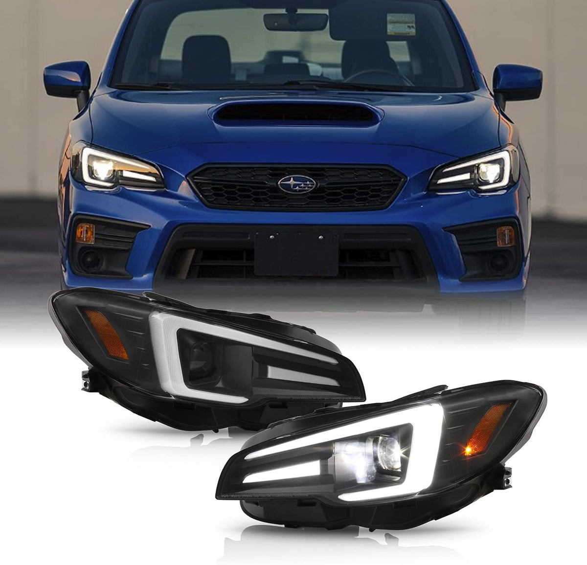 Projector Headlights Housing with DRL M569