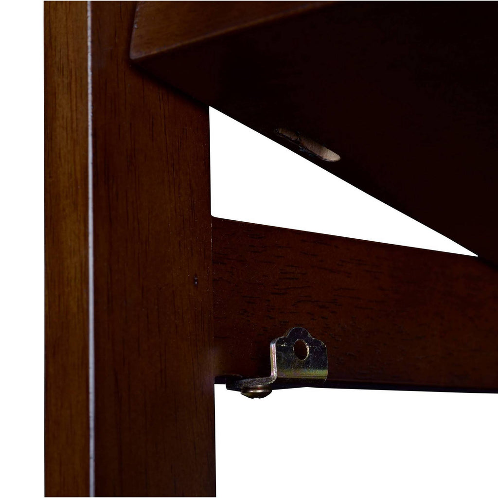 Mocha Walnut Folding Bookcase Z946252