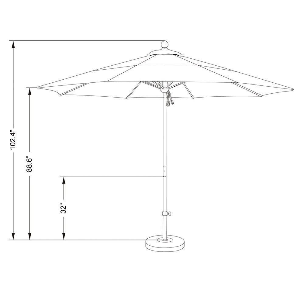 Beige Market Umbrella M6824