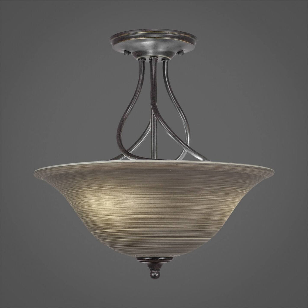 Three Light Semi-Flush Mount V664