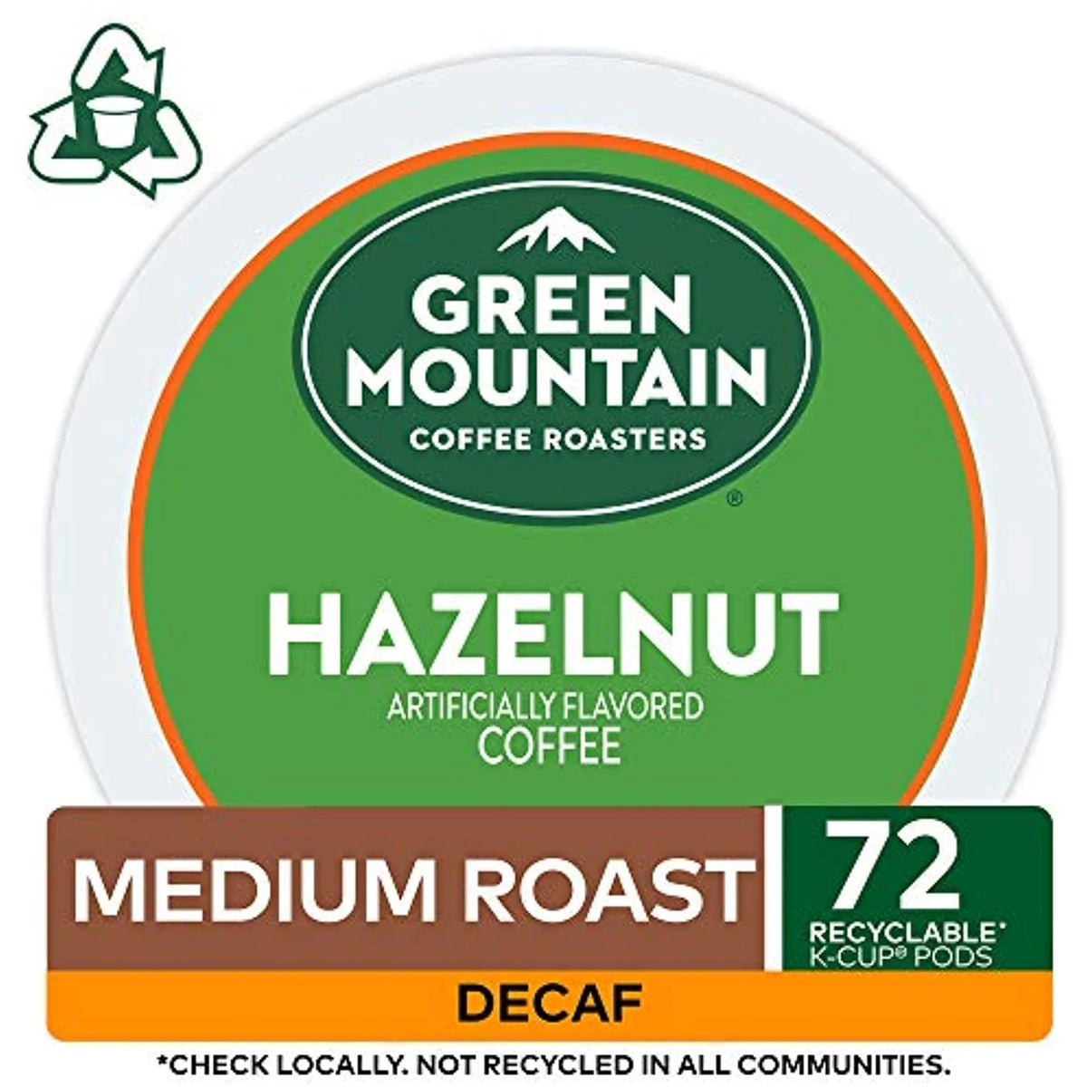 Decaf Hazelnut Single Serve Coffee K-Cup Pod, 72 Count R586589