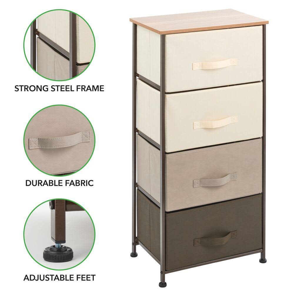 Vertical Dresser Storage Tower with 4 Drawers O265103