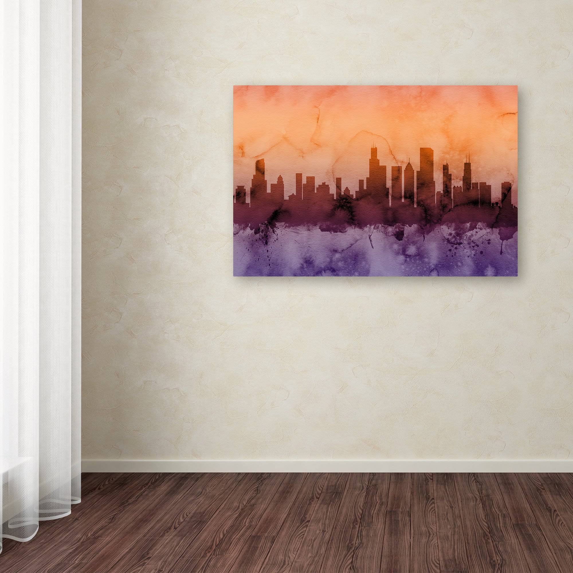 Chicago Illinois Skyline Canvas Art M244