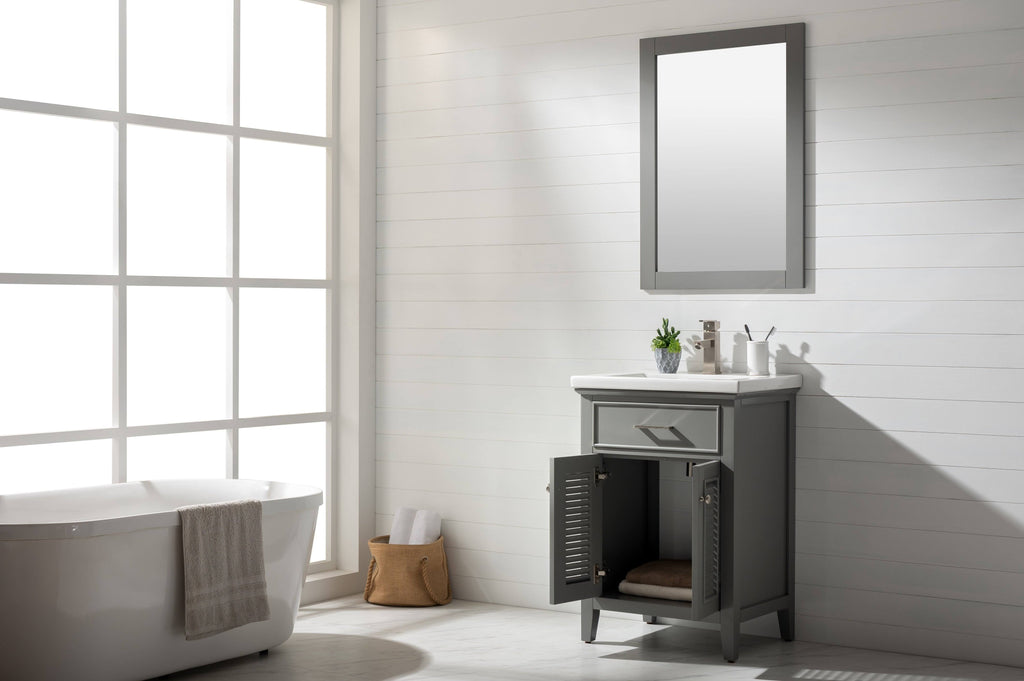 Gray Single Sink Vanity Q411954