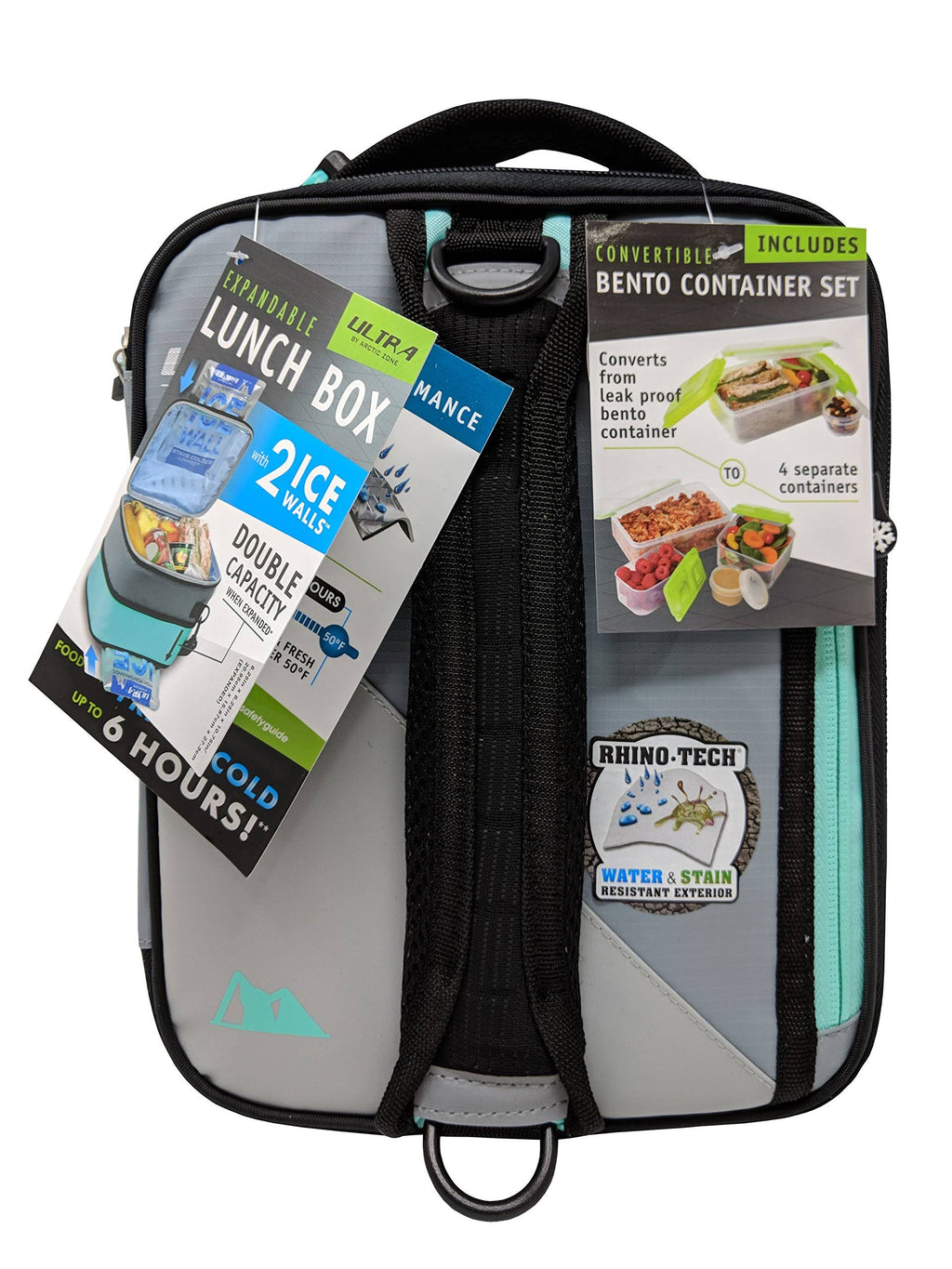 Light Gray Expandable Lunch Box N216