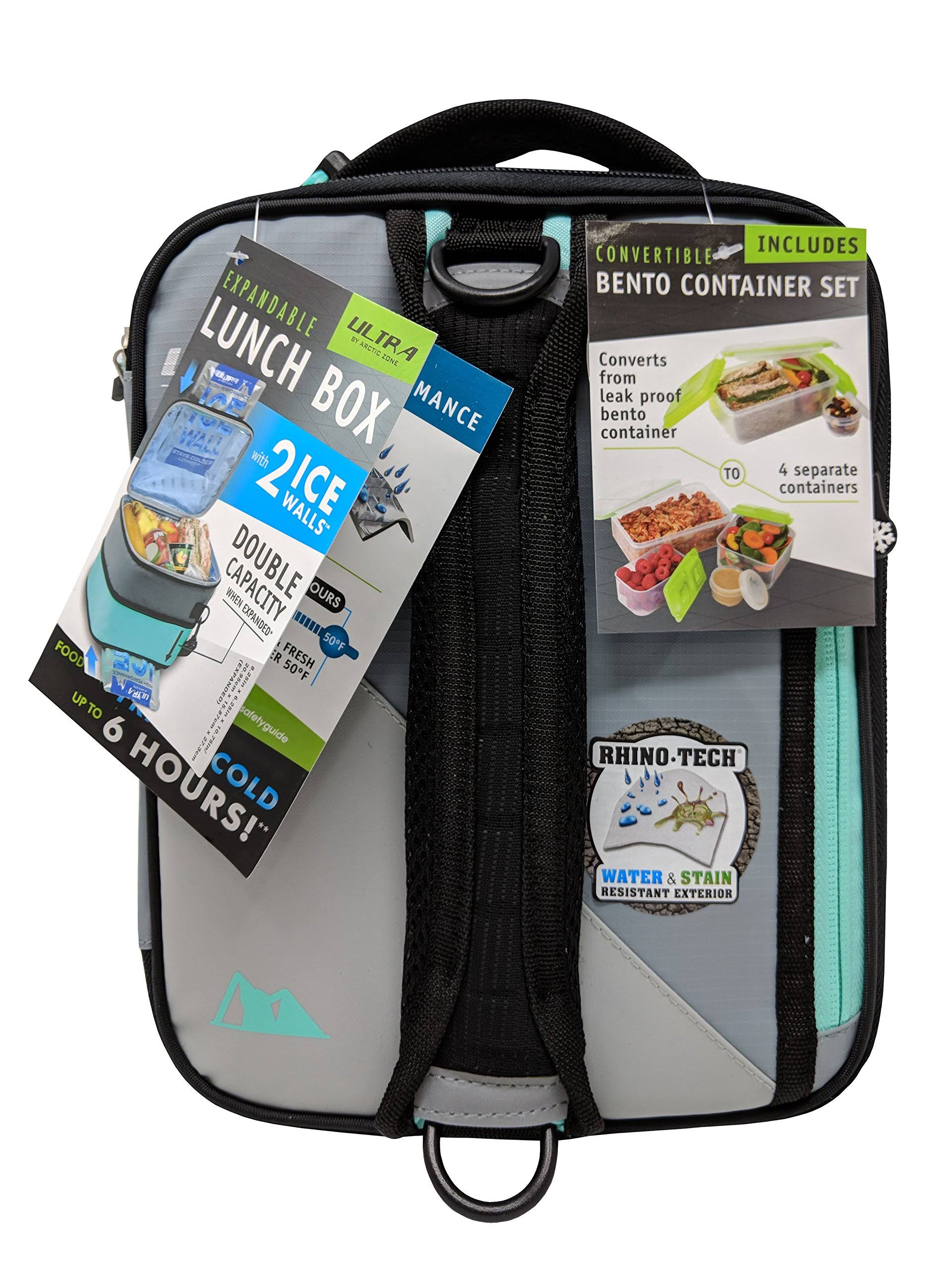 Light Gray Expandable Lunch Box N216