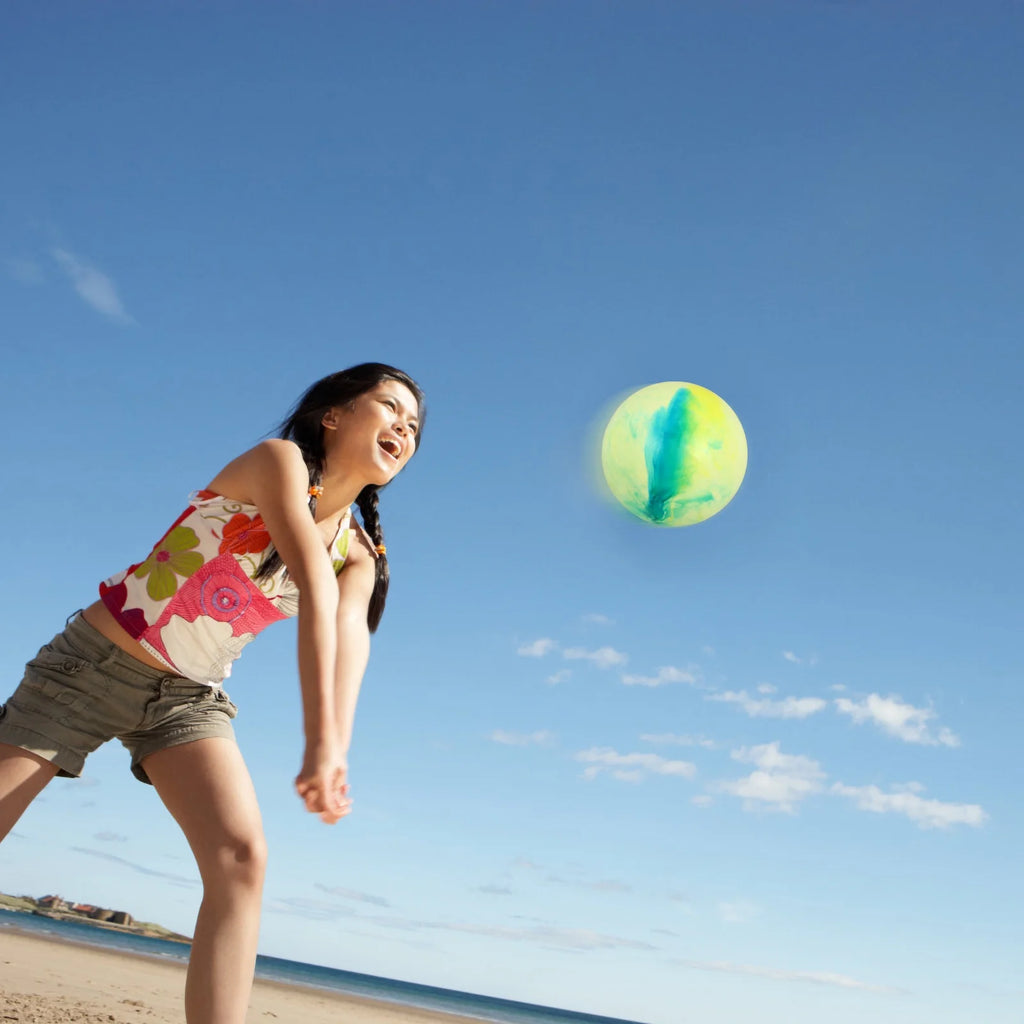 5 PCS Beach Ball Inflatables Glossy Panel Children’s Toys Pvc I3114