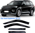 Side Window Visor Deflectors Rain Guards Pack of 4 V9067
