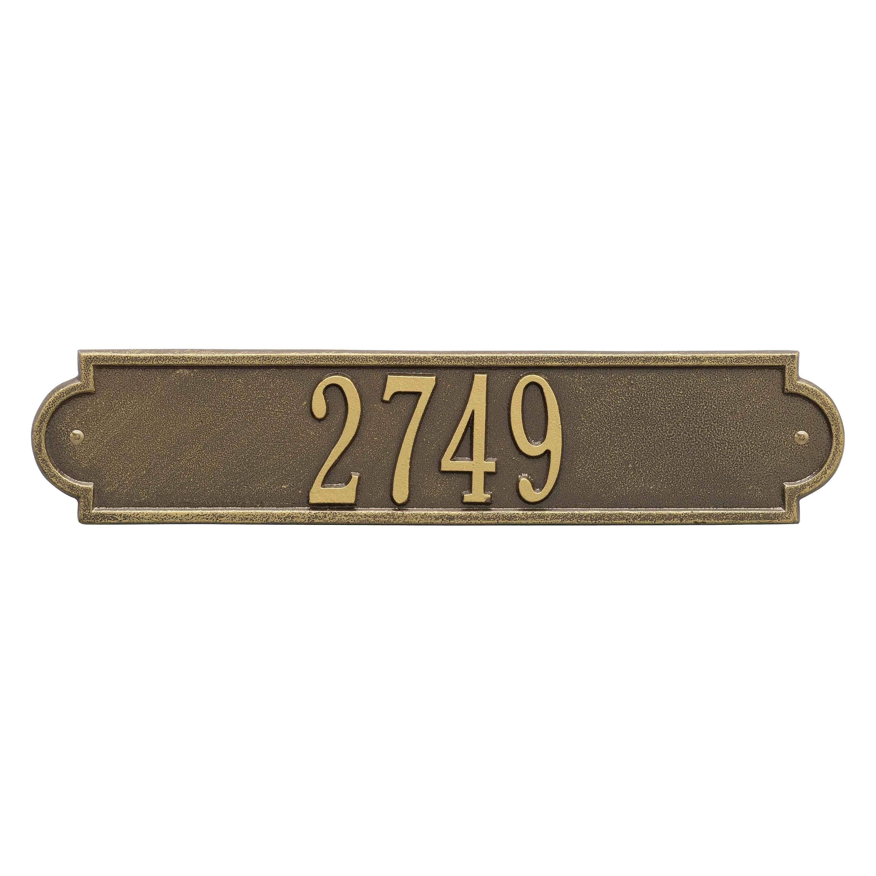 Antique Brass Wall Plaque Q335094