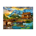 Winter Cabin Canvas Art O43464