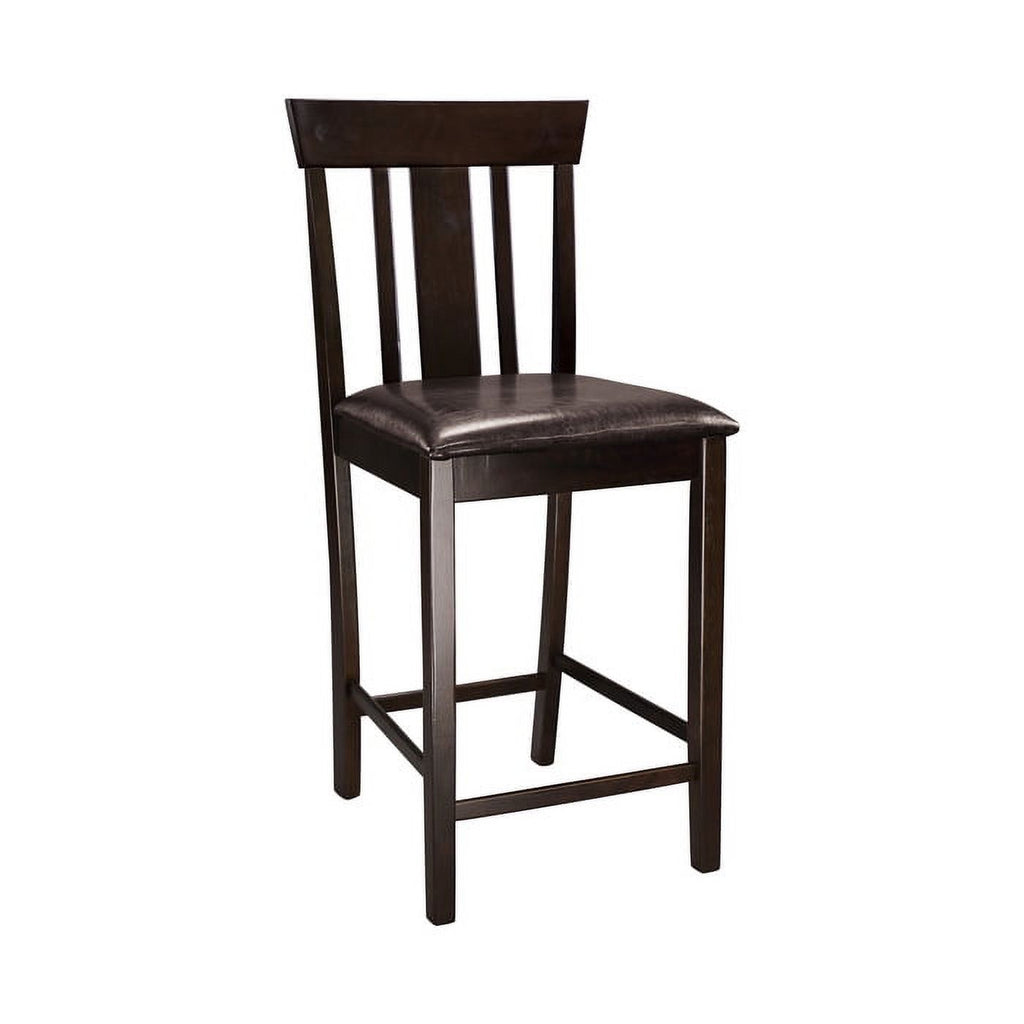Black Bi-Cast Vinyl Counter Height Chair R785637
