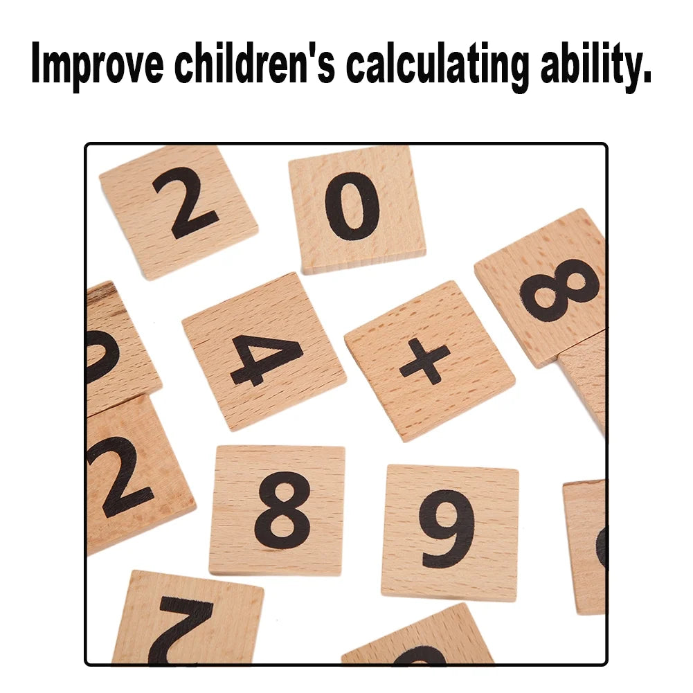 Wooden Number Counting Maths Toy N3121