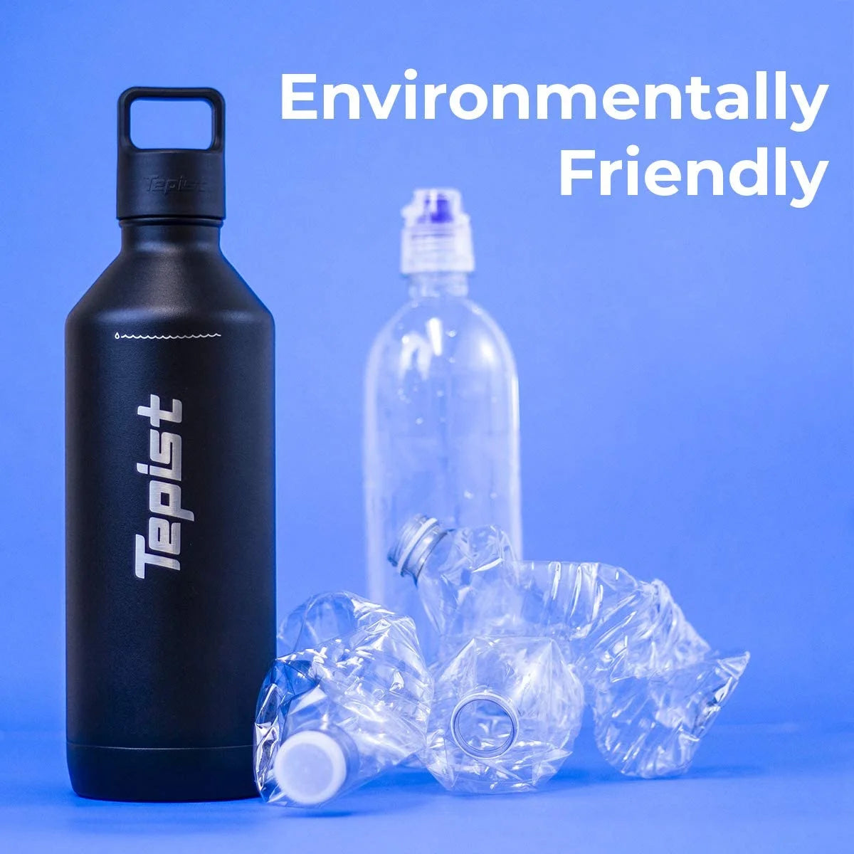 Black 30oz Stainless Steel Vacuum Sealed Water Bottle B261