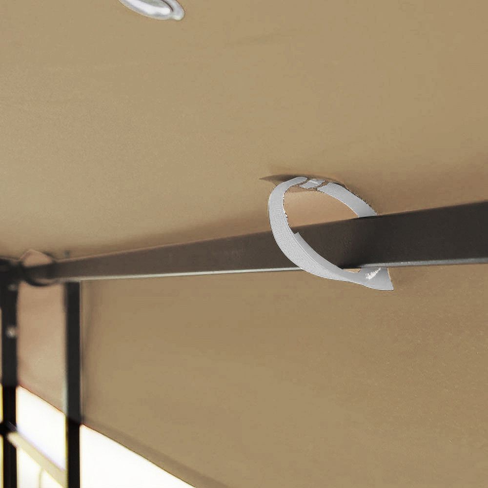 10x10 Ft Double Tiered Gazebo Replacement Canopy O828