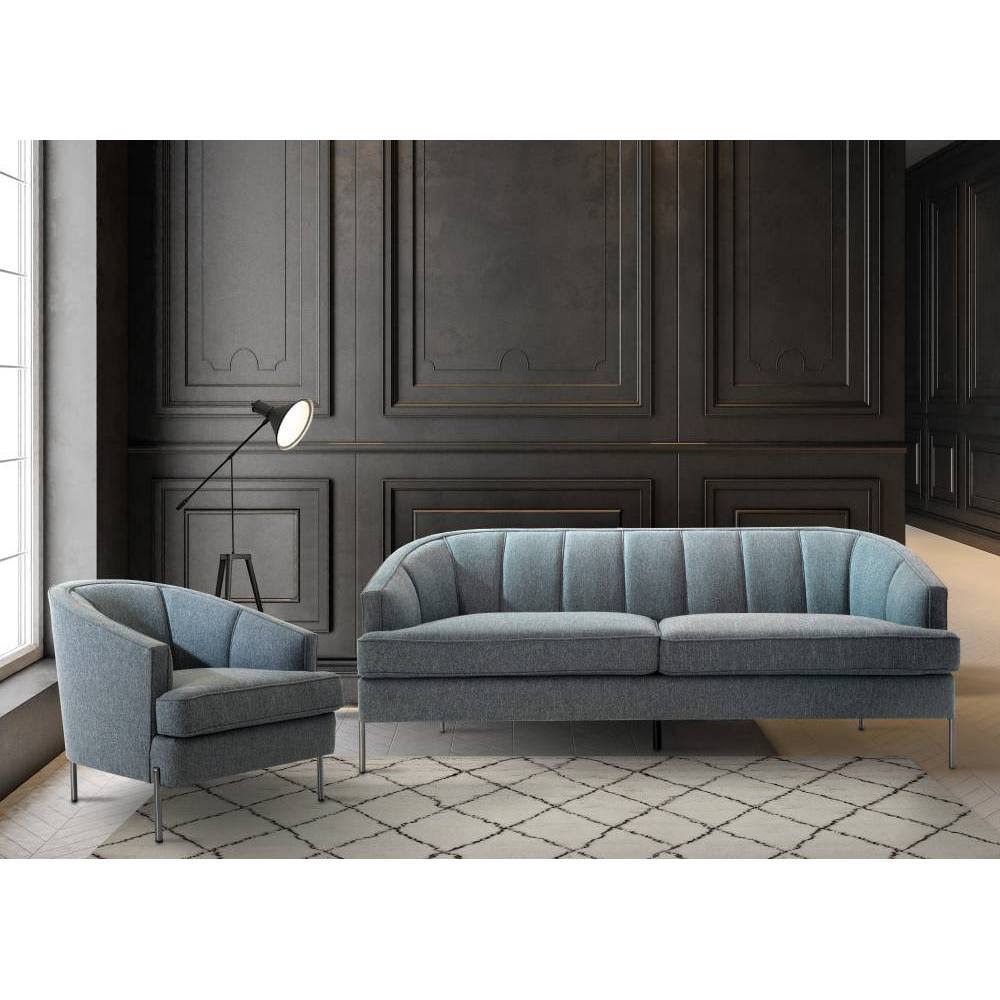 Blue Club Chair M3833