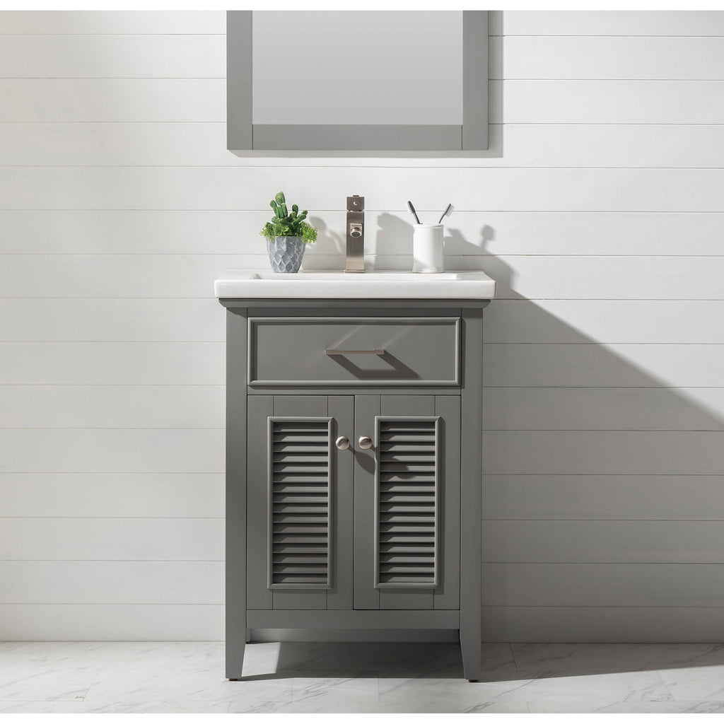 Gray Single Sink Vanity Q411954