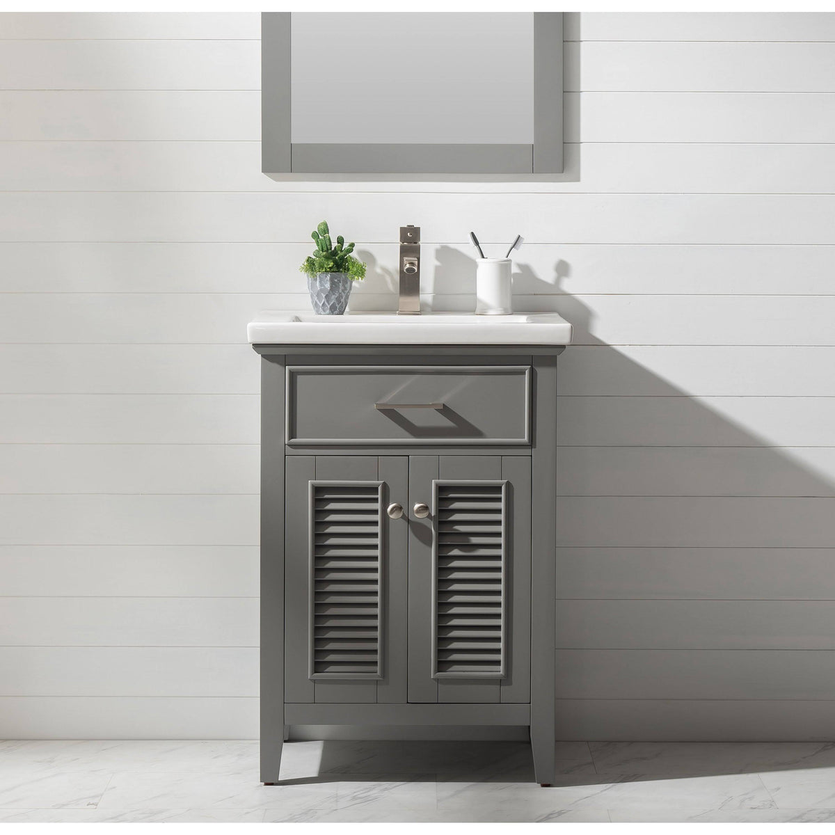 Gray Single Sink Vanity Q411954