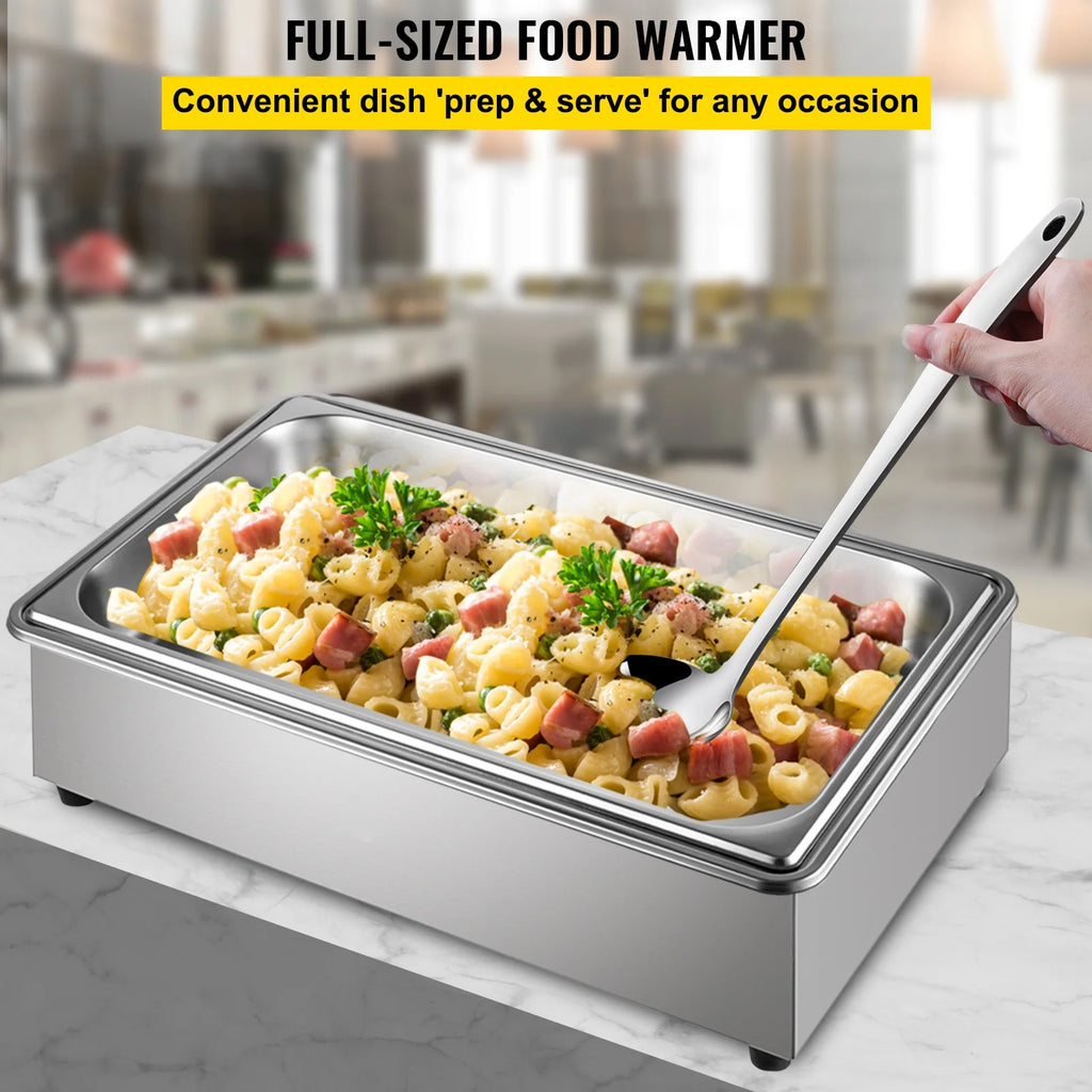 9.5 Quart Electric Stainless Steel Food Warmer with Lid P848