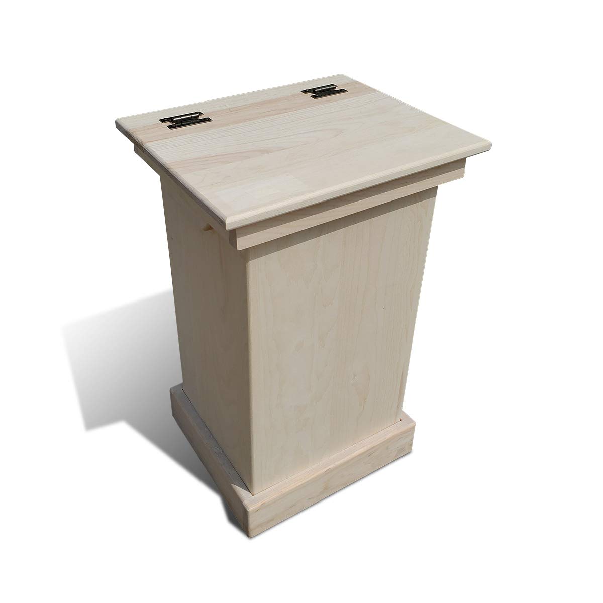 Cherry Wooden Lift Top Trash Can Cabinet T302955