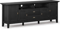 72 inch Solid Wood TV Media Stand Farmhouse Grey I58977