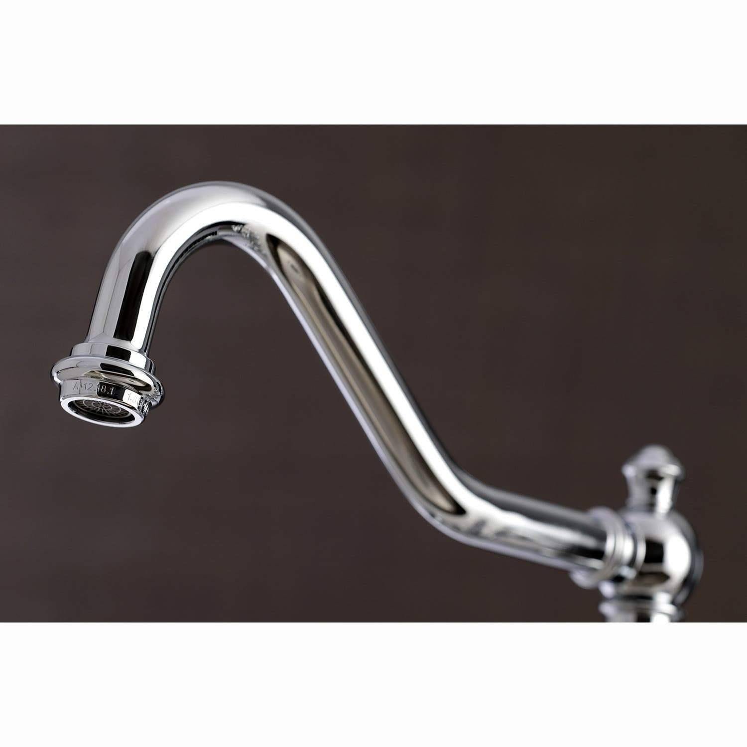 Polished Chrome Kitchen Faucet with Brass Sprayer M4402