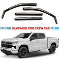 Smoke Tinted In-channel Side Window Vent Visor Deflectors Rain Guards 4pcs E5565