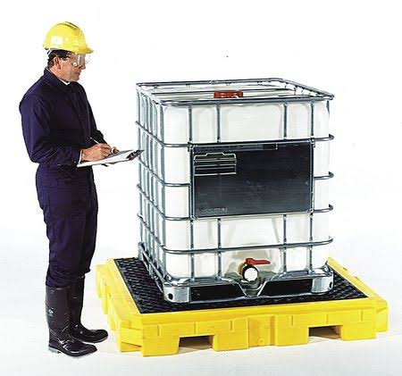 Spill Pallet Ramp, Black, 700 lb. K94408