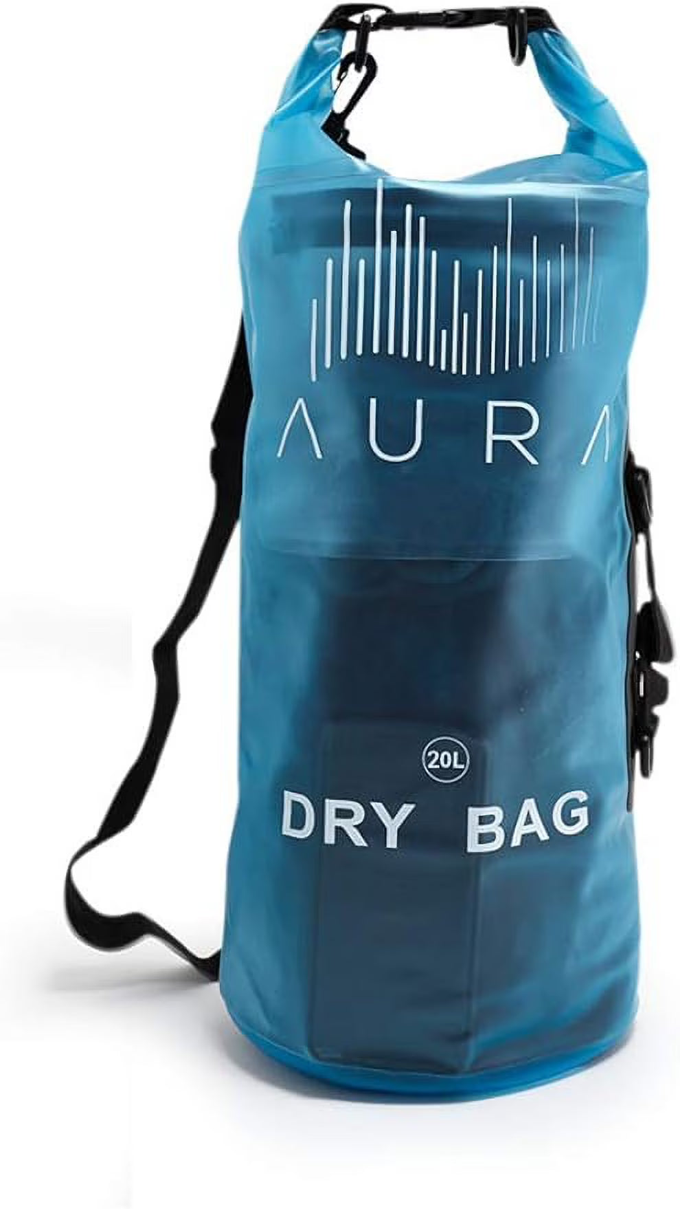 Waterproof Semi-transparent Dry Bag Backpack with Zipper Compartment R637776