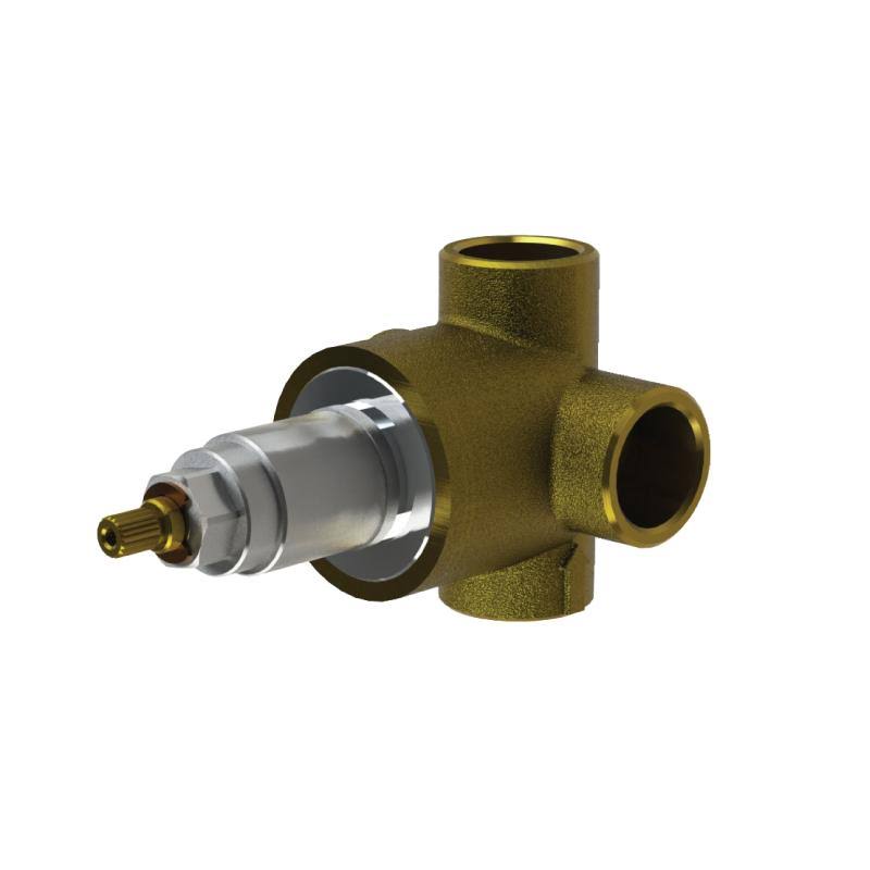 3-Way Diverter Rough Brass F771