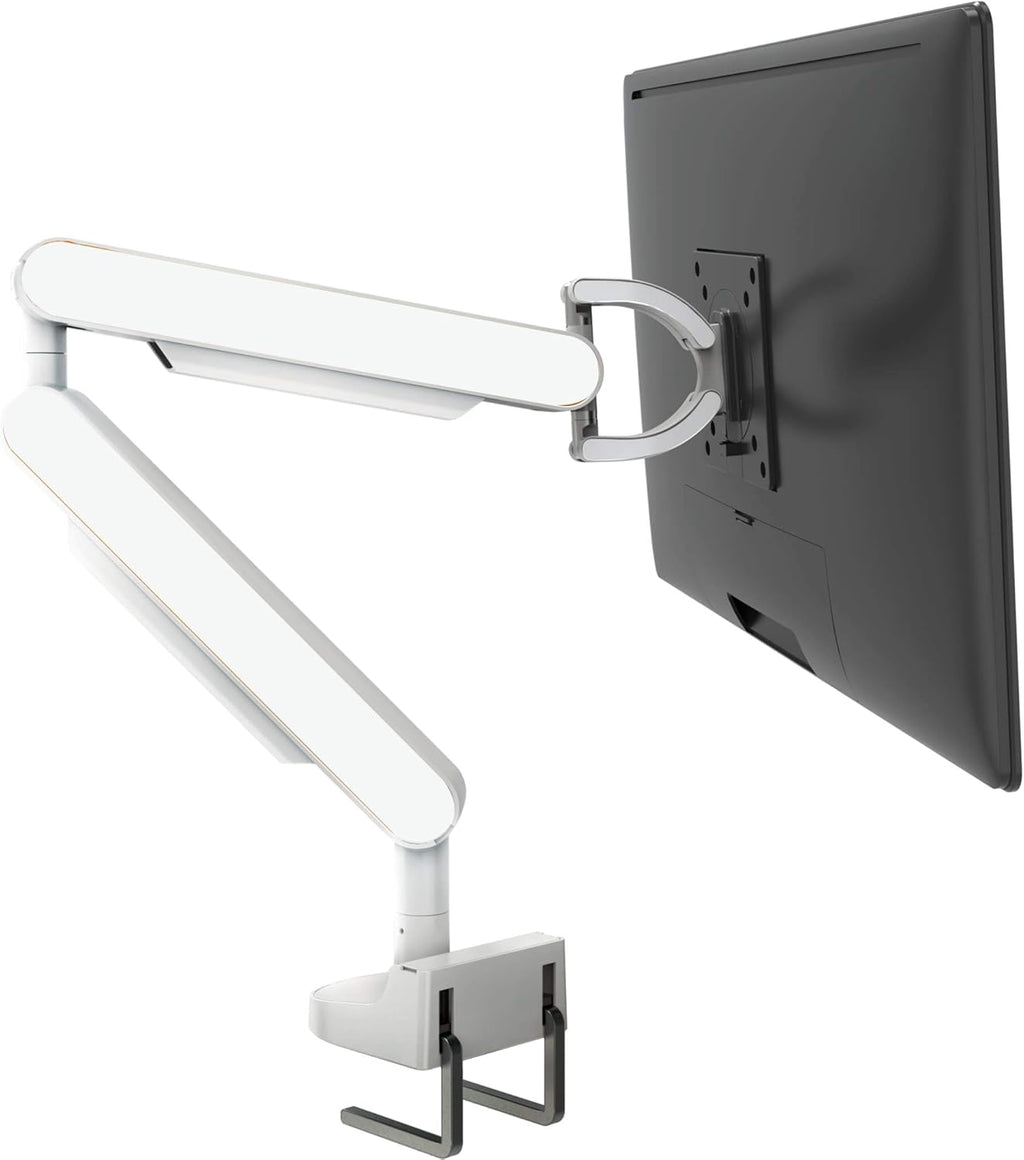 Desk Mounted Single Arm Monitor Stand for One Monitor Up to 38” 360 Degree Adjustable Monitor Mount Arm with Changeable Panels - 24.3 lb Capacity Pack of 2 O430630