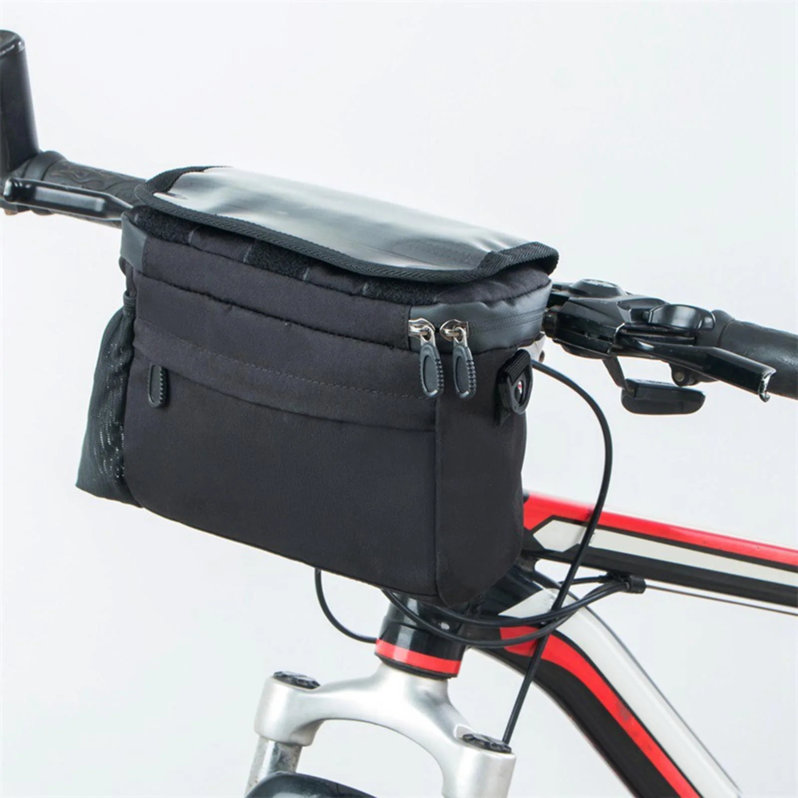 Handlebar Bag with Transparent Pouch Touch Screen Front Pack Pocket C2744