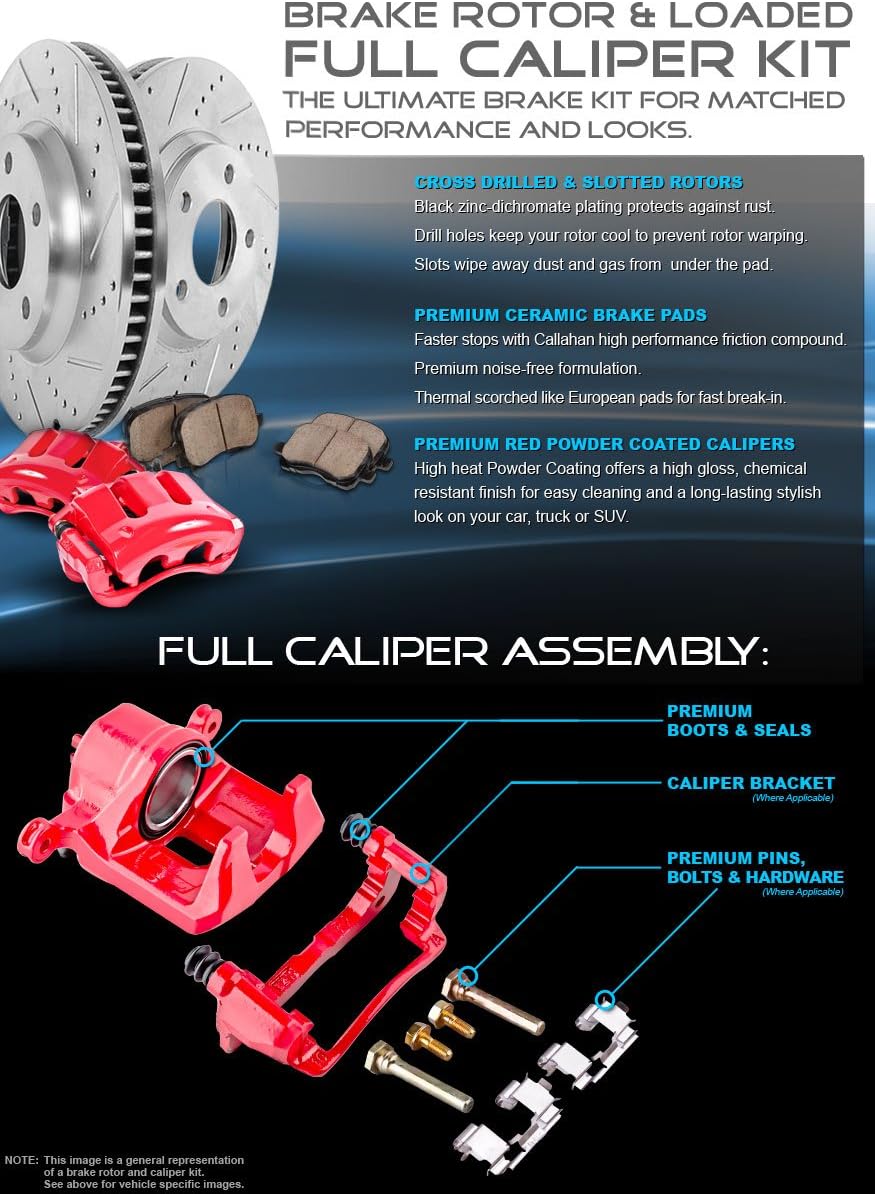 Premium OE 5 Lug Rotors + Low Dust Ceramic Brake Pads I9206