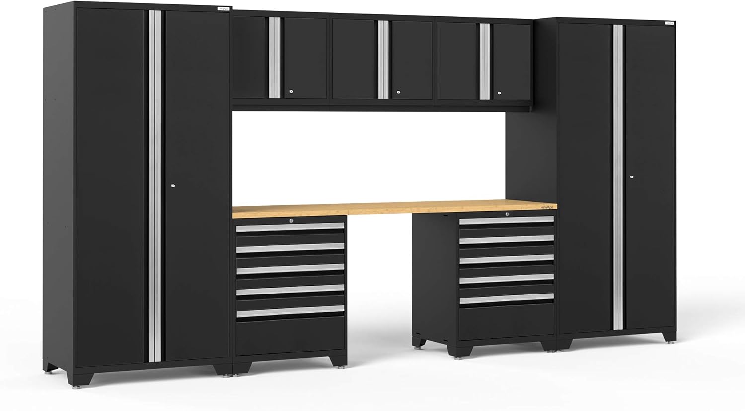 Red 8 Piece Garage Cabinets U3572