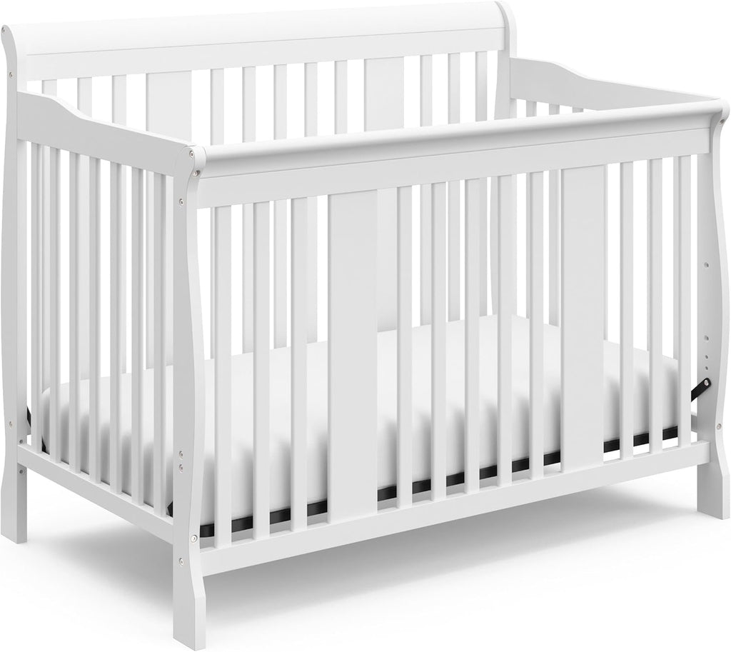 Espresso 4-in-1 Convertible Crib with Adjustable Height Mattress Z470507
