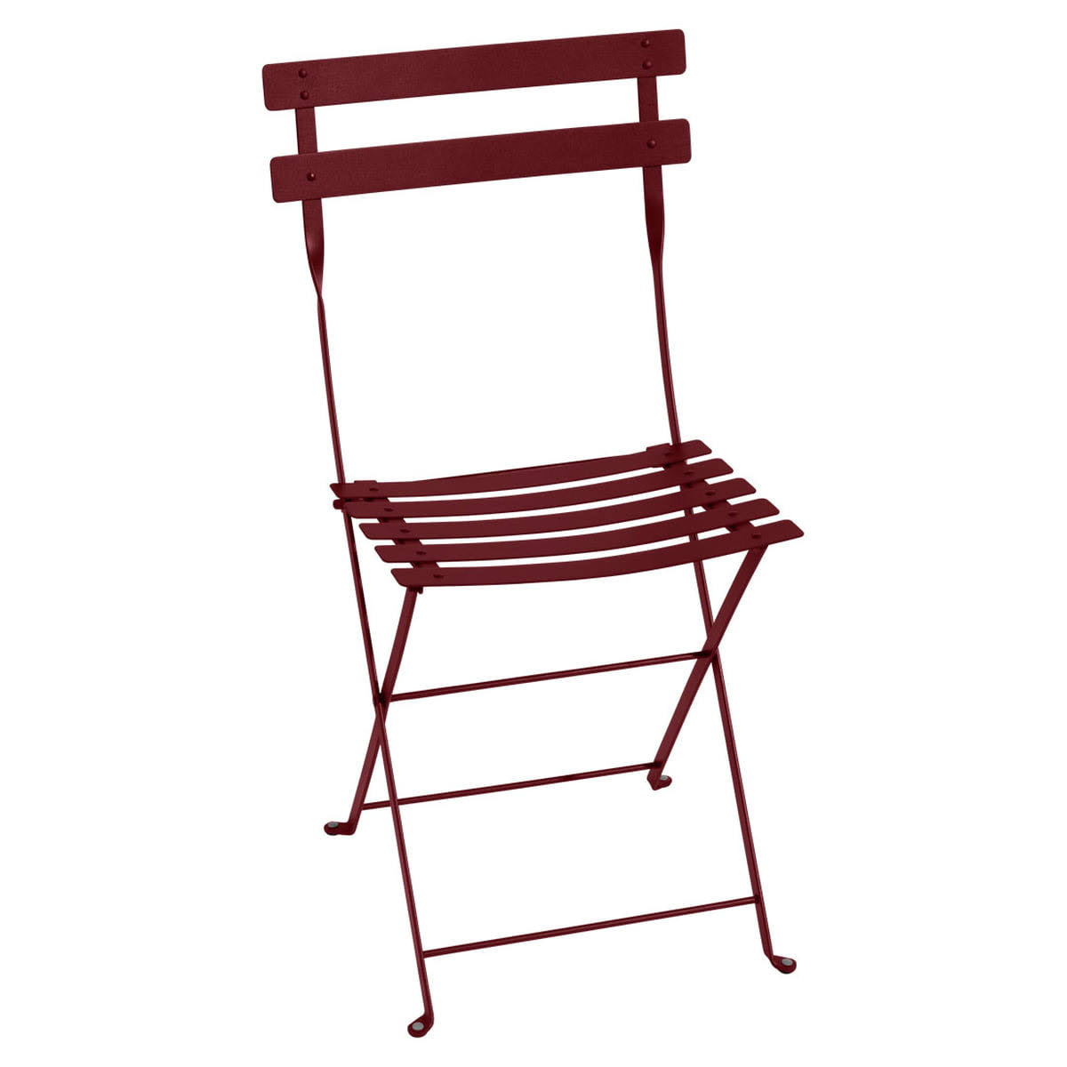 Red Ochra Metal Bistro Chair O9424