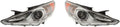 Hyundai Sonata Headlight Assembly Driver and Passenger Side with Bulbs F6620