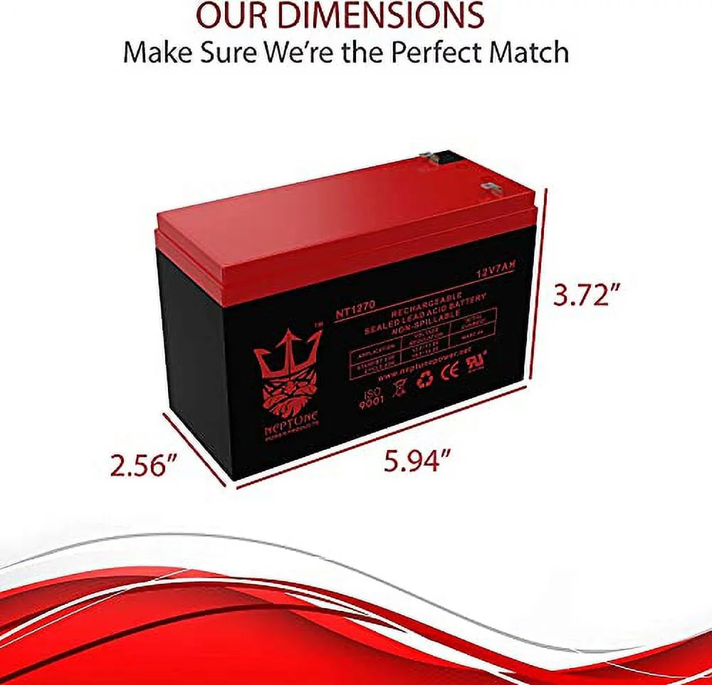 12V 7AH Battery 2 Pack Y811