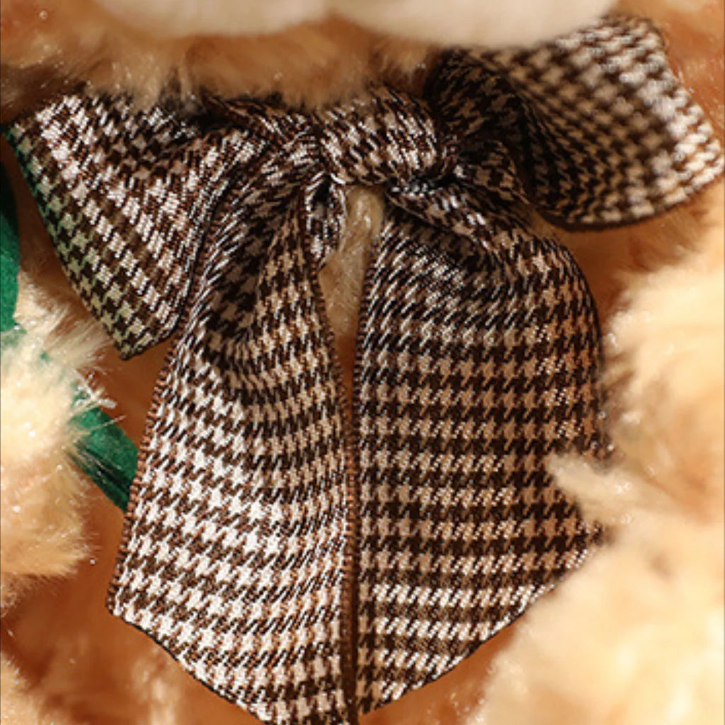 White Plush Roses Teddy Bear Doll G555279