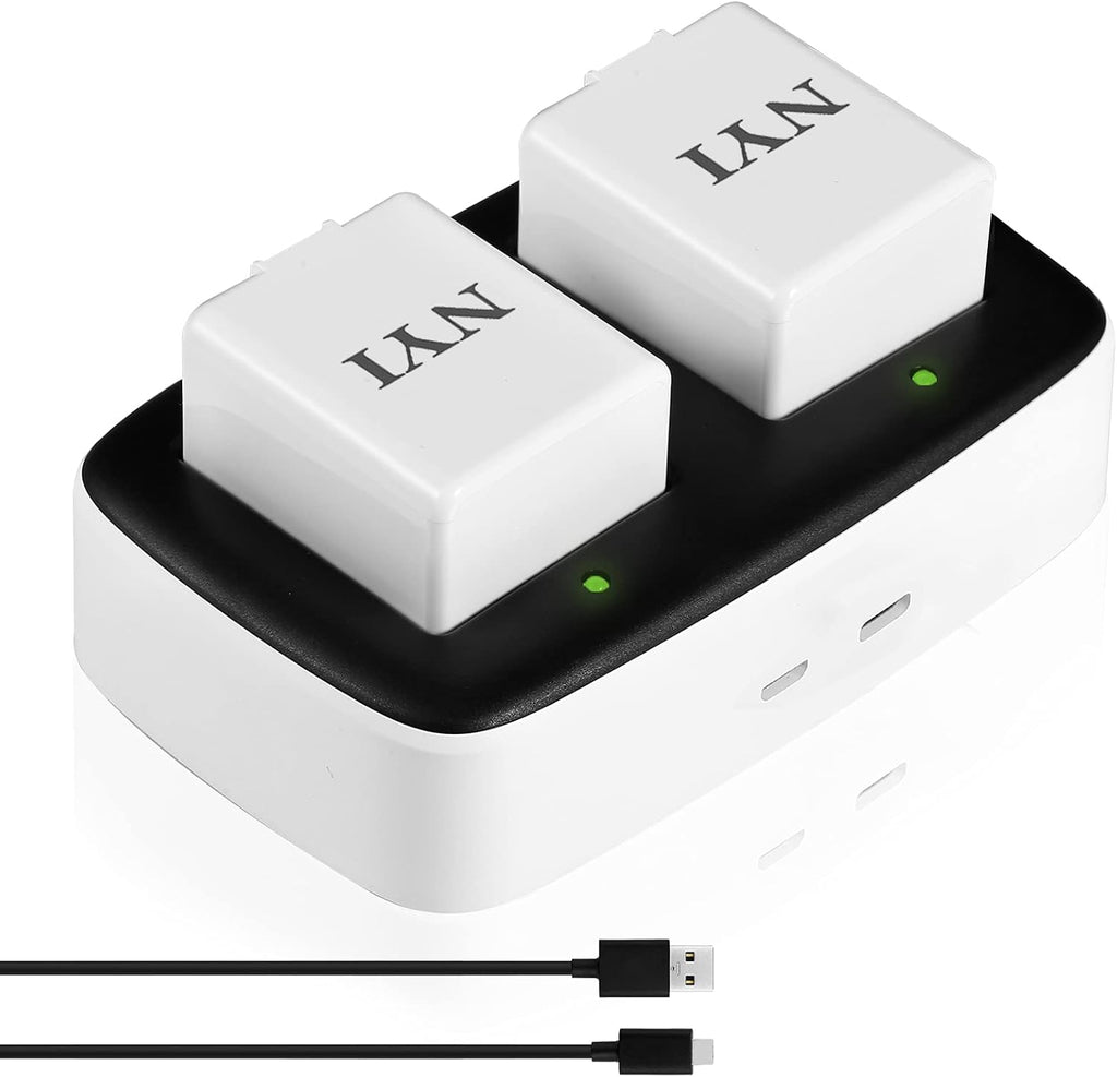 2560mAh Rechargeable Batteries and Charging Station (2 Batteries +1 Charger) C4485