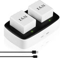 2560mAh Rechargeable Batteries and Charging Station (2 Batteries +1 Charger) C4485
