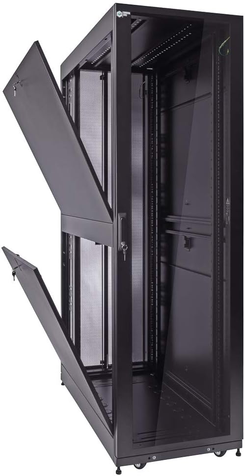 42U Server Rack Cabinet with Glass Door R74482