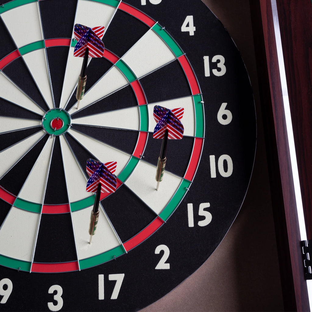 Steel-Tip Dart Board Cabinet Set F2079