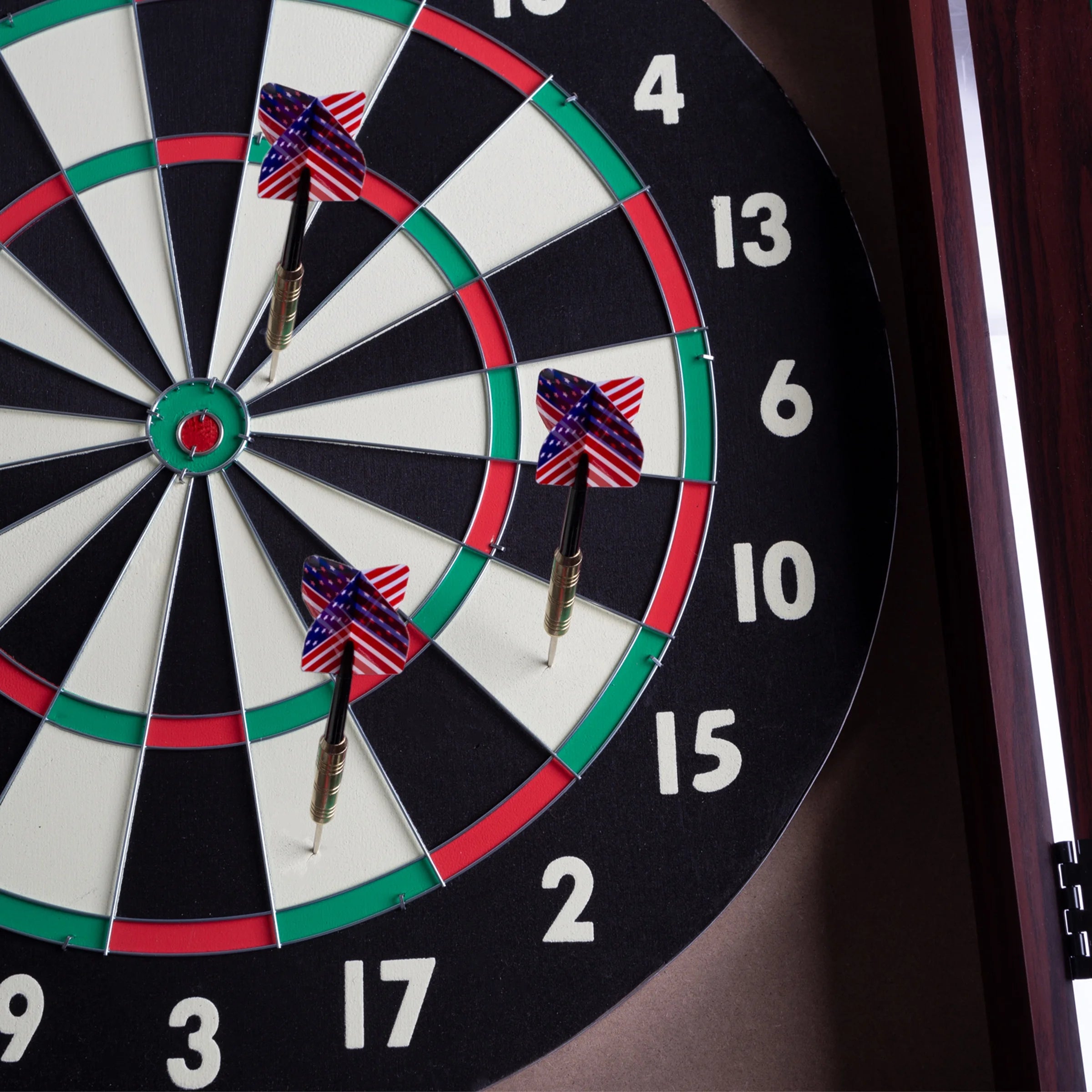 Steel-Tip Dart Board Cabinet Set F2079