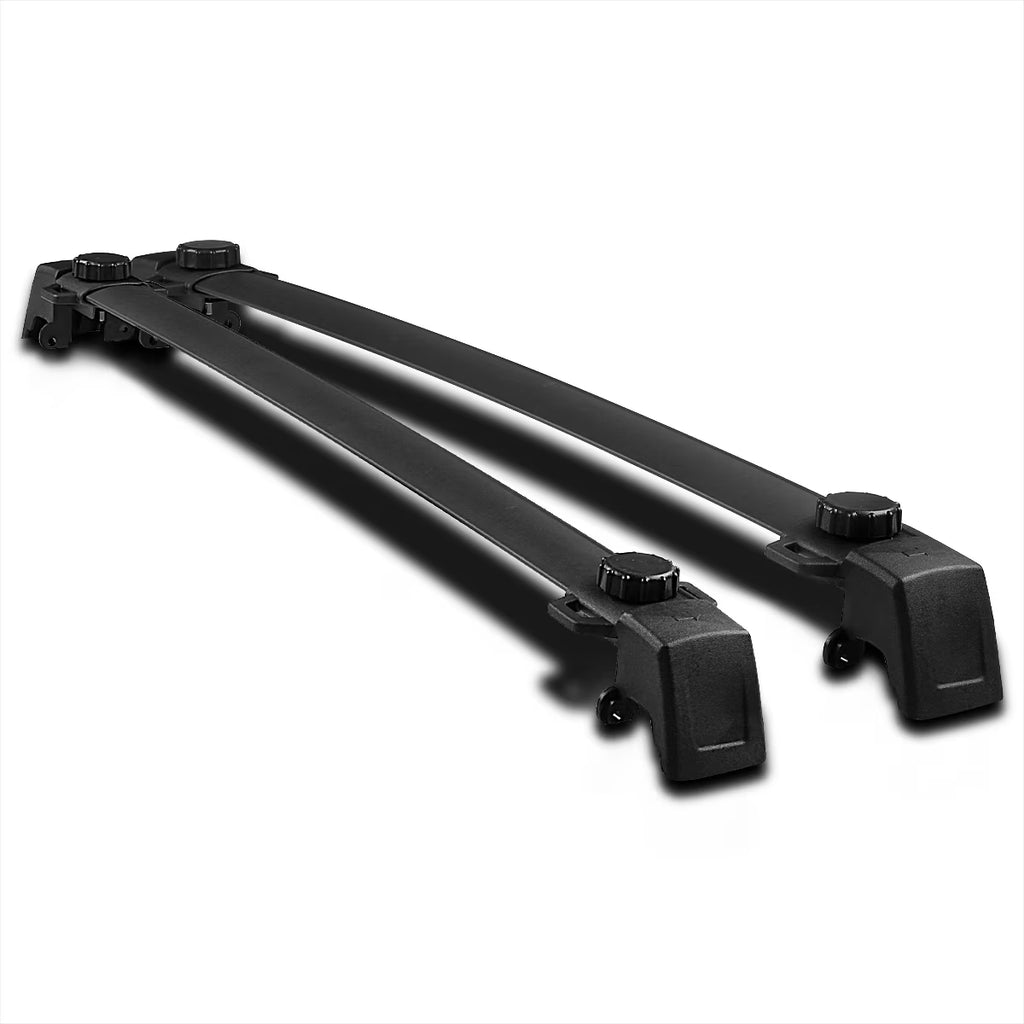 Black Aluminum Adjustable Cargo Rail Cross Bar Roof Rack D4381