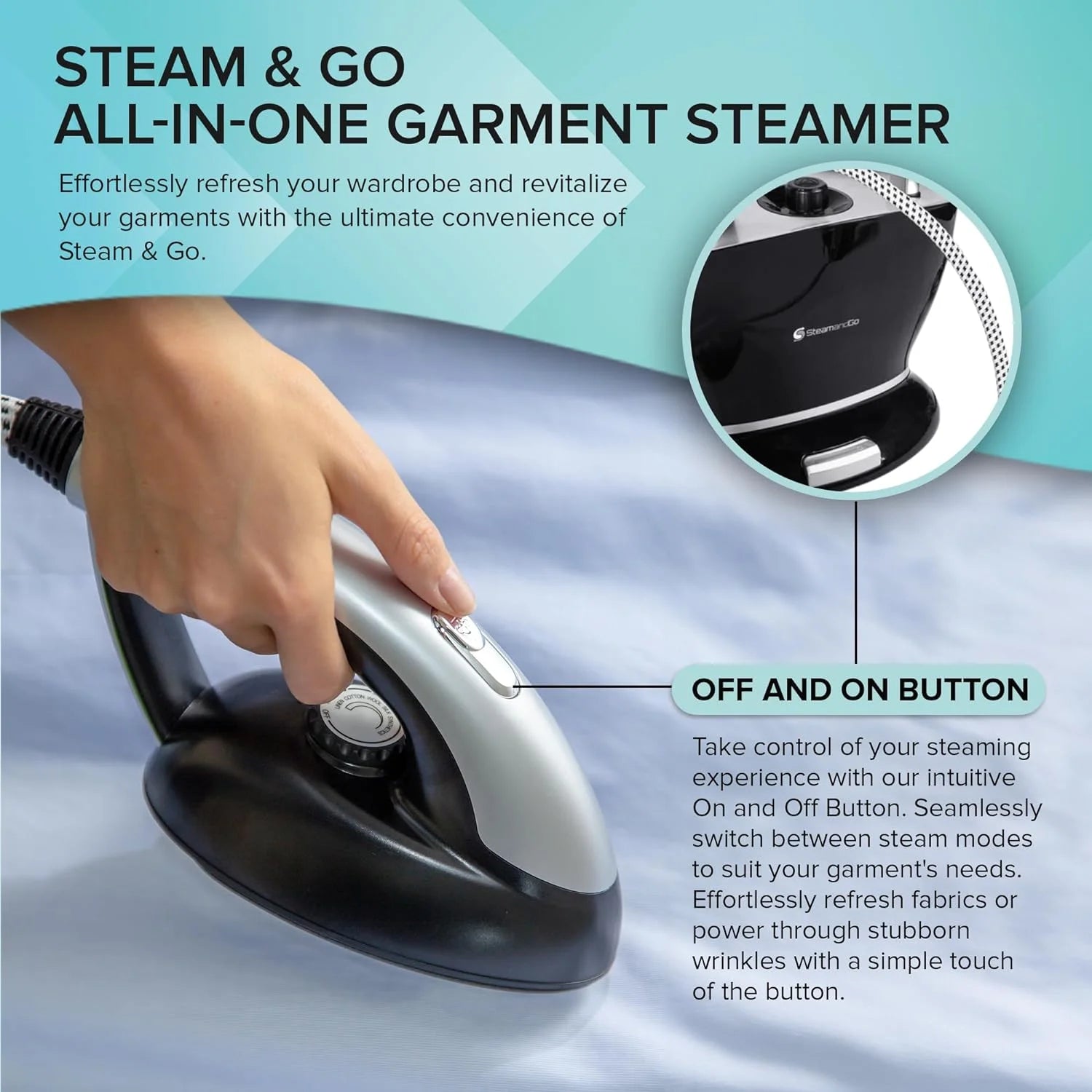 All-in-One Garment Steamer & Clothes Iron with Ironing Board & Hanger F811631