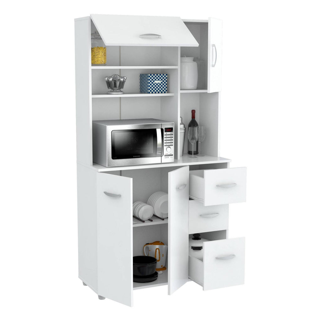 White Kitchen Storage Cabinet Z787884
