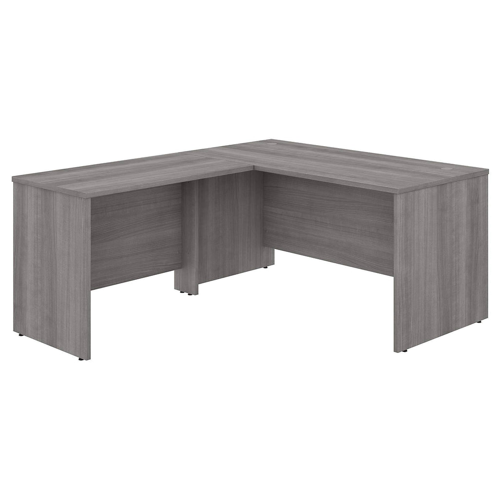 60 x 30 in. L Shaped Desk with 42 in. Return Platinum Gray R992